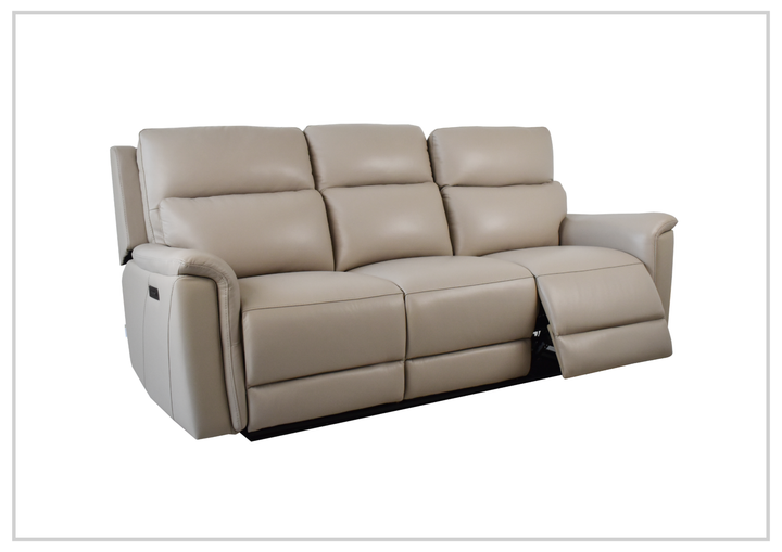 Geneva Leather Power Reclining Sofa | Dual Motor| USB & USB-C Port | Klaussner-Sofabed