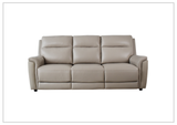 Geneva Leather Power Reclining Sofa | Dual Motor| USB & USB-C Port | Klaussner-Sofabed