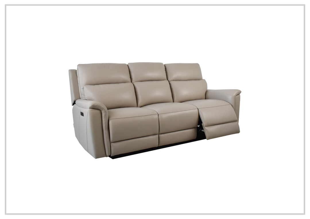 Geneva Leather Power Reclining Sofa | Dual Motor| USB & USB-C Port | Klaussner-Sofabed