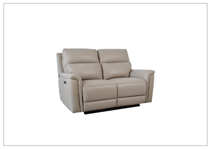 Klaussner Geneva Leather Power Reclining Loveseat with USB & USB-C-Sofabed