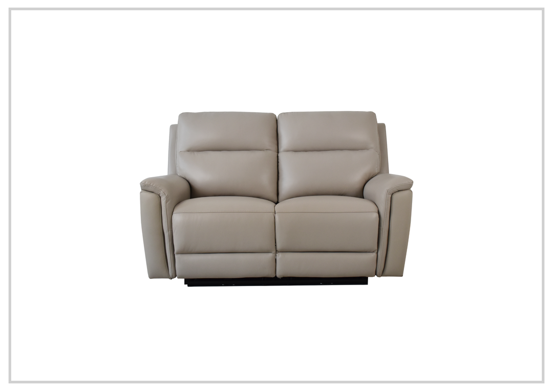 Klaussner Geneva Leather Power Reclining Loveseat with USB & USB-C-Sofabed