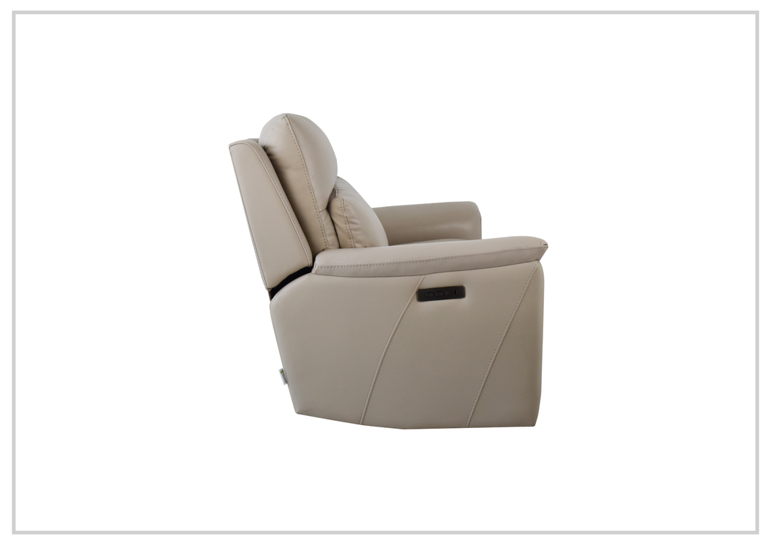 Klaussner Geneva Leather Power Reclining Loveseat with USB & USB-C-Sofabed