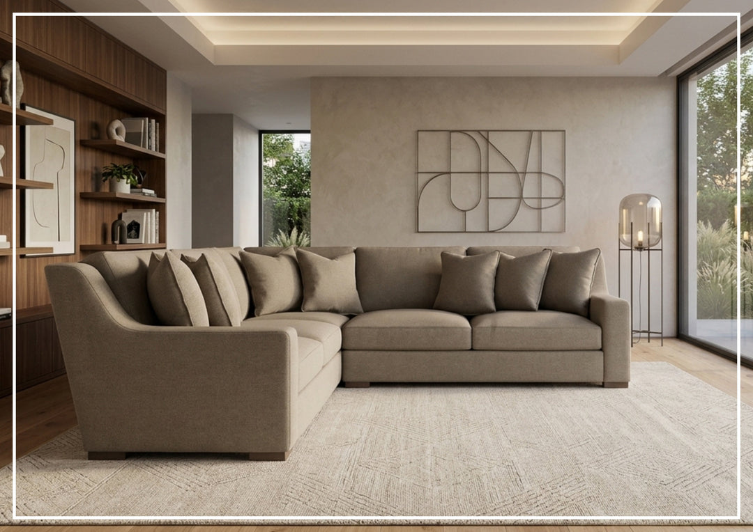 Bernhardt Germain Sectional Sofa With Performance Chenille Fabric