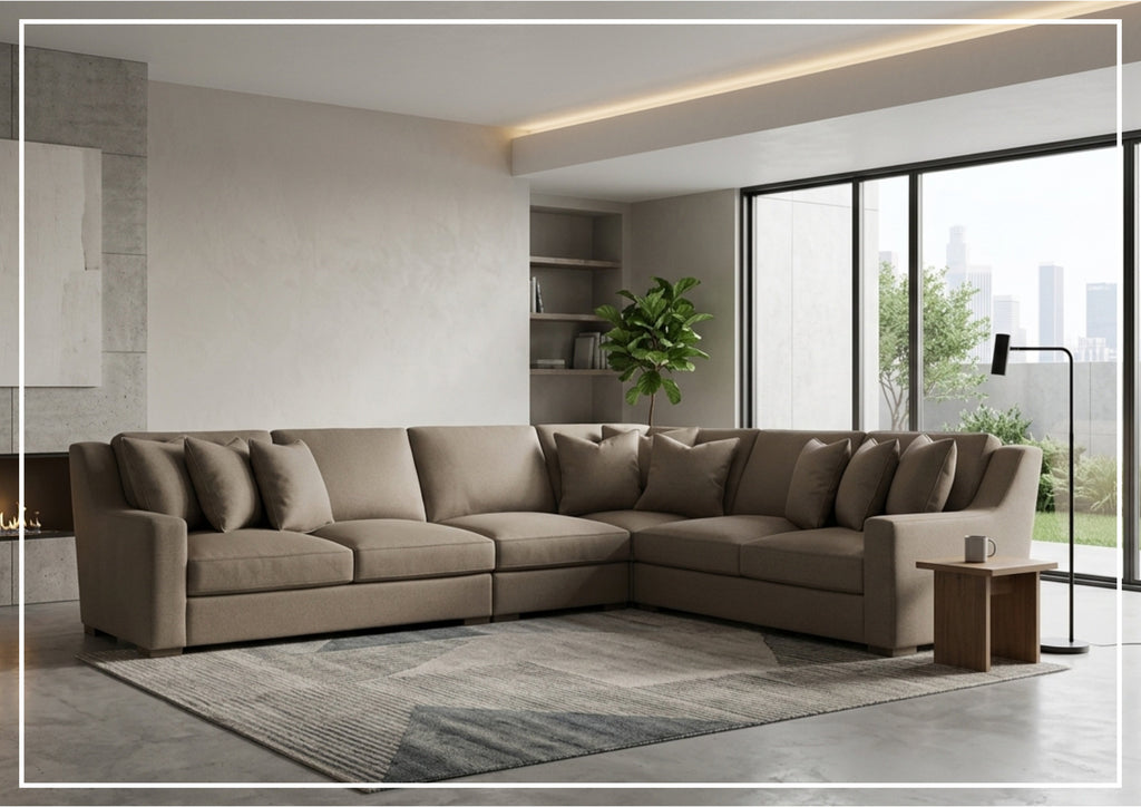 Bernhardt Germain Sectional Sofa With Performance Chenille Fabric