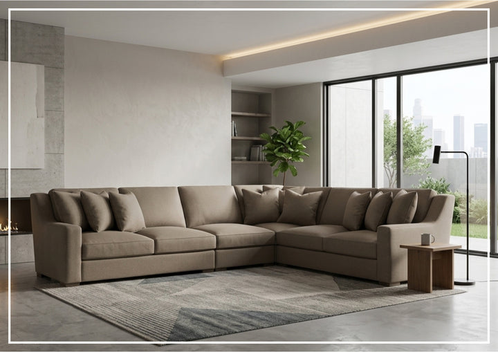 Bernhardt Germain Sectional Sofa With Performance Chenille Fabric