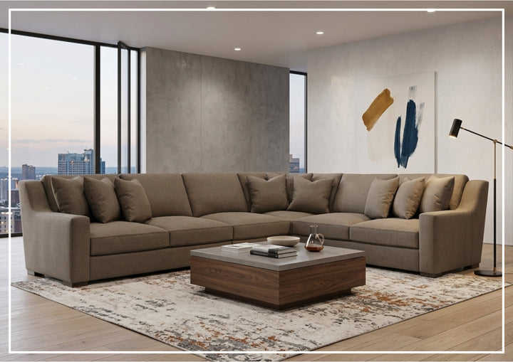 Bernhardt Germain Sectional Sofa With Performance Chenille Fabric