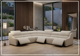 Bernhardt Gio Fabric Power Motion Sectional With Power Footrest