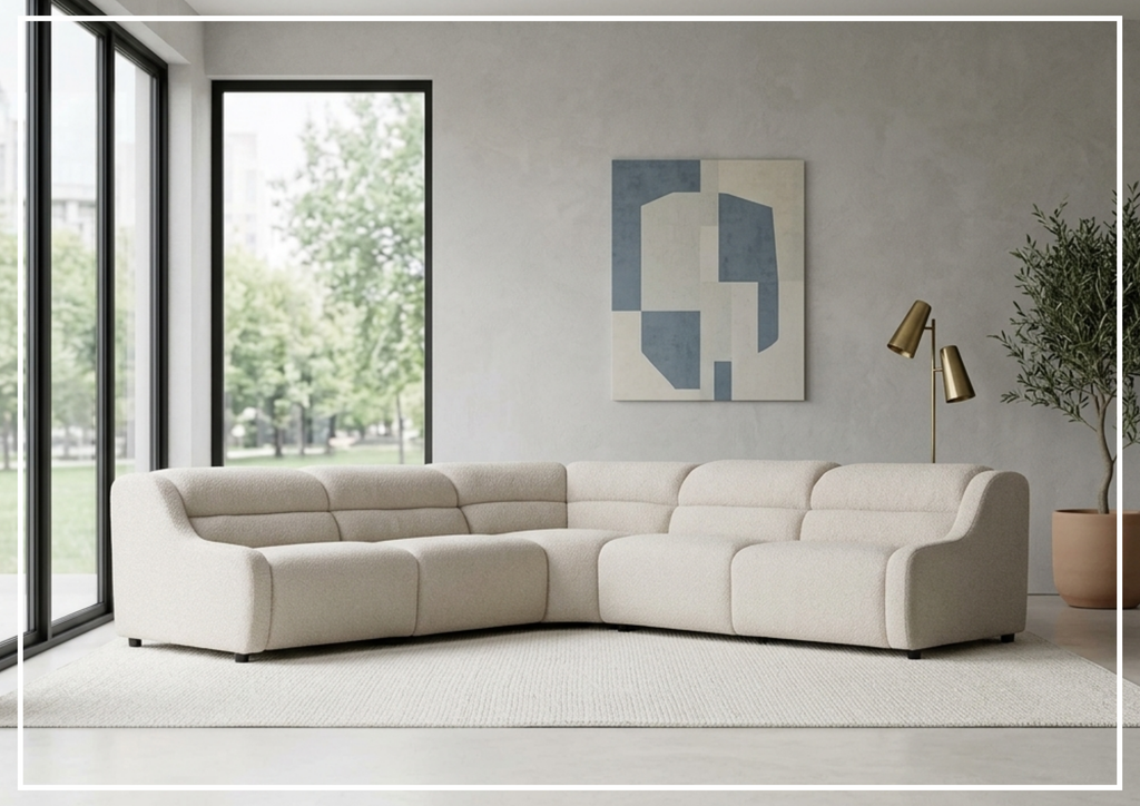 Bernhardt Gio Fabric Power Motion Sectional With Power Footrest