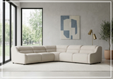Bernhardt Gio Fabric Power Motion Sectional With Power Footrest