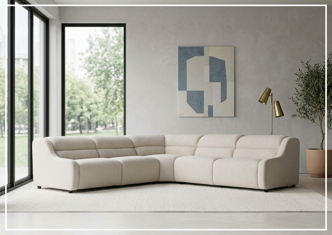 Bernhardt Gio Fabric Power Motion Sectional With Power Footrest