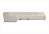 Bernhardt Gio Fabric Power Motion Sectional With Power Footrest