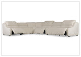 Bernhardt Gio Fabric Power Motion Sectional With Power Footrest