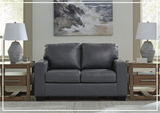 Gio Italia Bella 2-Seater Leather Loveseat Sofa-Sofabed