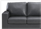 Gio Italia Bella 2-Seater Leather Loveseat Sofa-Sofabed