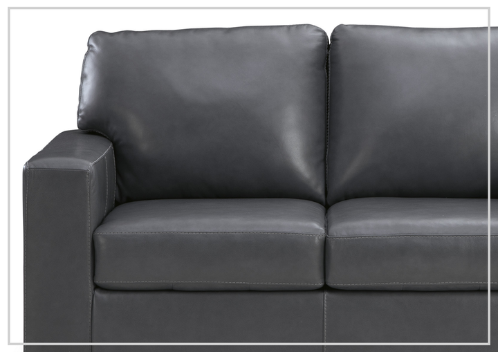 Gio Italia Bella 2-Seater Leather Loveseat Sofa-Sofabed