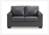 Gio Italia Bella 2-Seater Leather Loveseat Sofa-Sofabed
