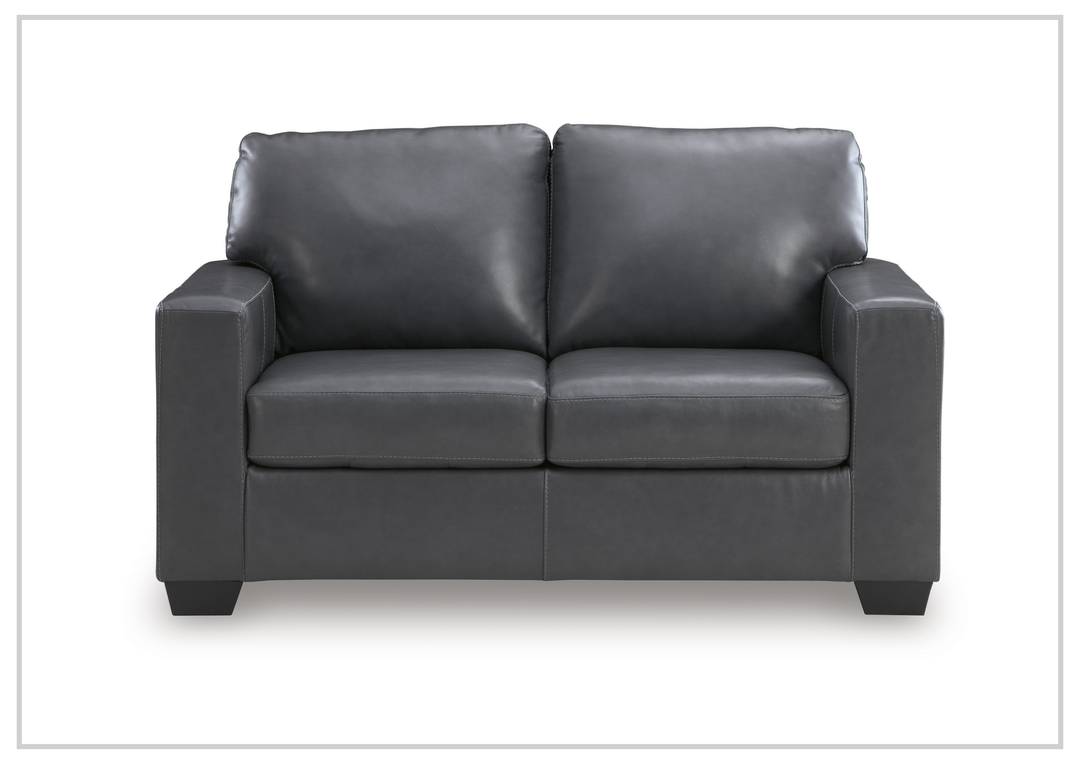 Gio Italia Bella 2-Seater Leather Loveseat Sofa-Sofabed