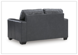 Gio Italia Bella 2-Seater Leather Loveseat Sofa-Sofabed