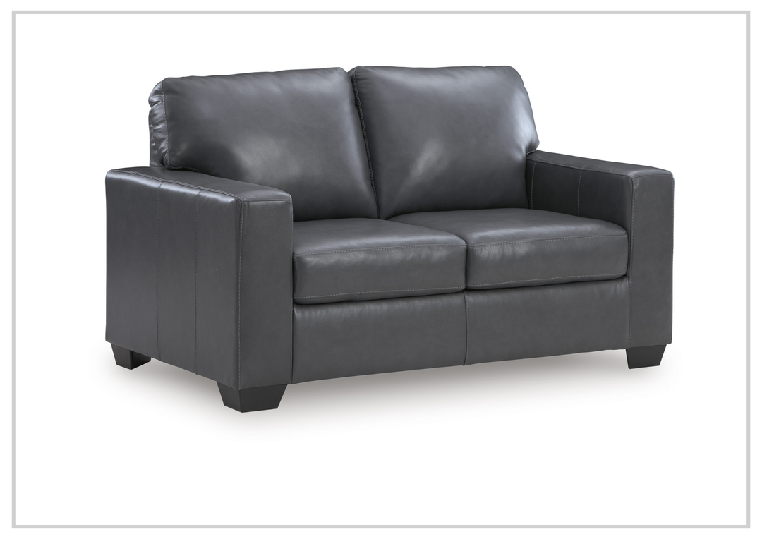 Gio Italia Bella 2-Seater Leather Loveseat Sofa-Sofabed