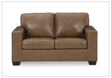 Gio Italia Bella 2-Seater Leather Loveseat Sofa-Sofabed