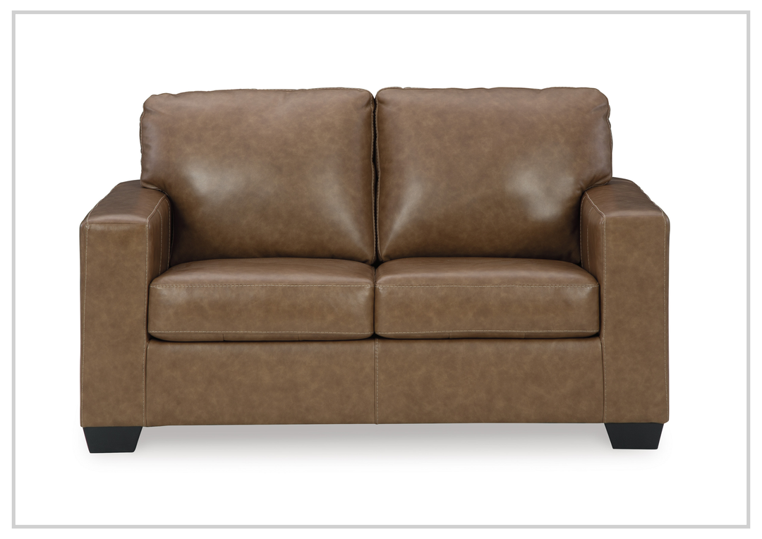 Gio Italia Bella 2-Seater Leather Loveseat Sofa-Sofabed