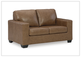 Gio Italia Bella 2-Seater Leather Loveseat Sofa-Sofabed