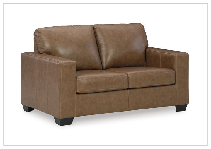 Gio Italia Bella 2-Seater Leather Loveseat Sofa-Sofabed