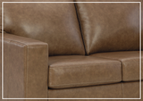 Gio Italia Bella 2-Seater Leather Loveseat Sofa-Sofabed
