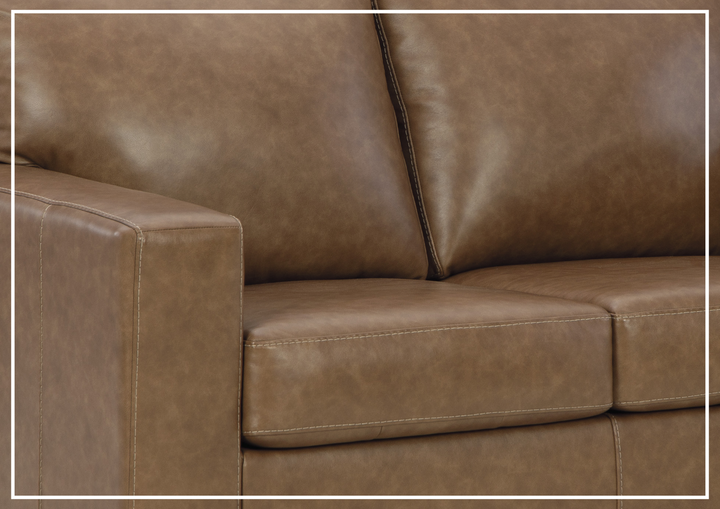 Gio Italia Bella 2-Seater Leather Loveseat Sofa-Sofabed