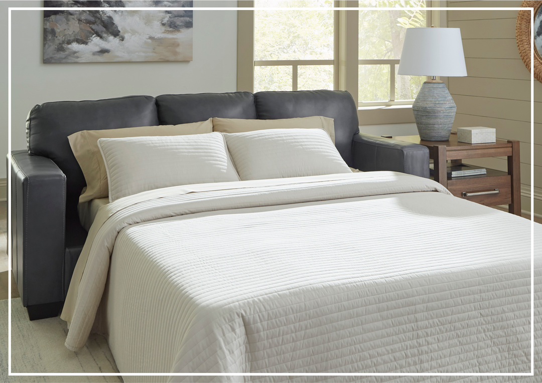 Gio Italia Bella 3-Seater Queen Leather Sofa Sleeper