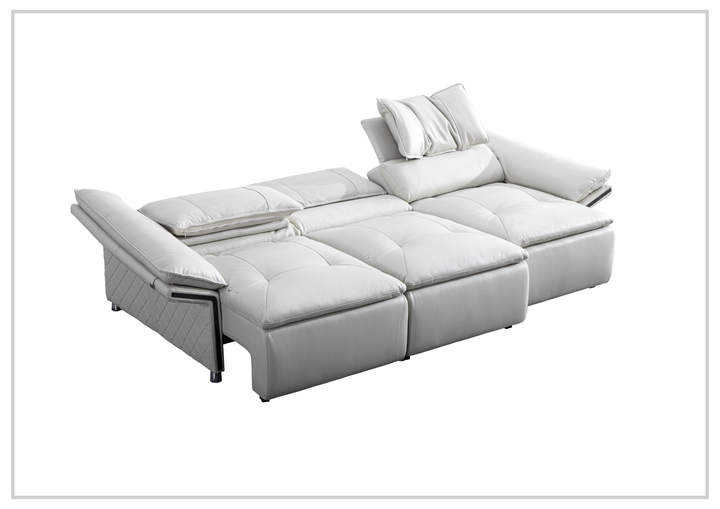 Gio Italia Bugatti Electric Power Lounge Sleeper Sofa With Power Function-Sofabed