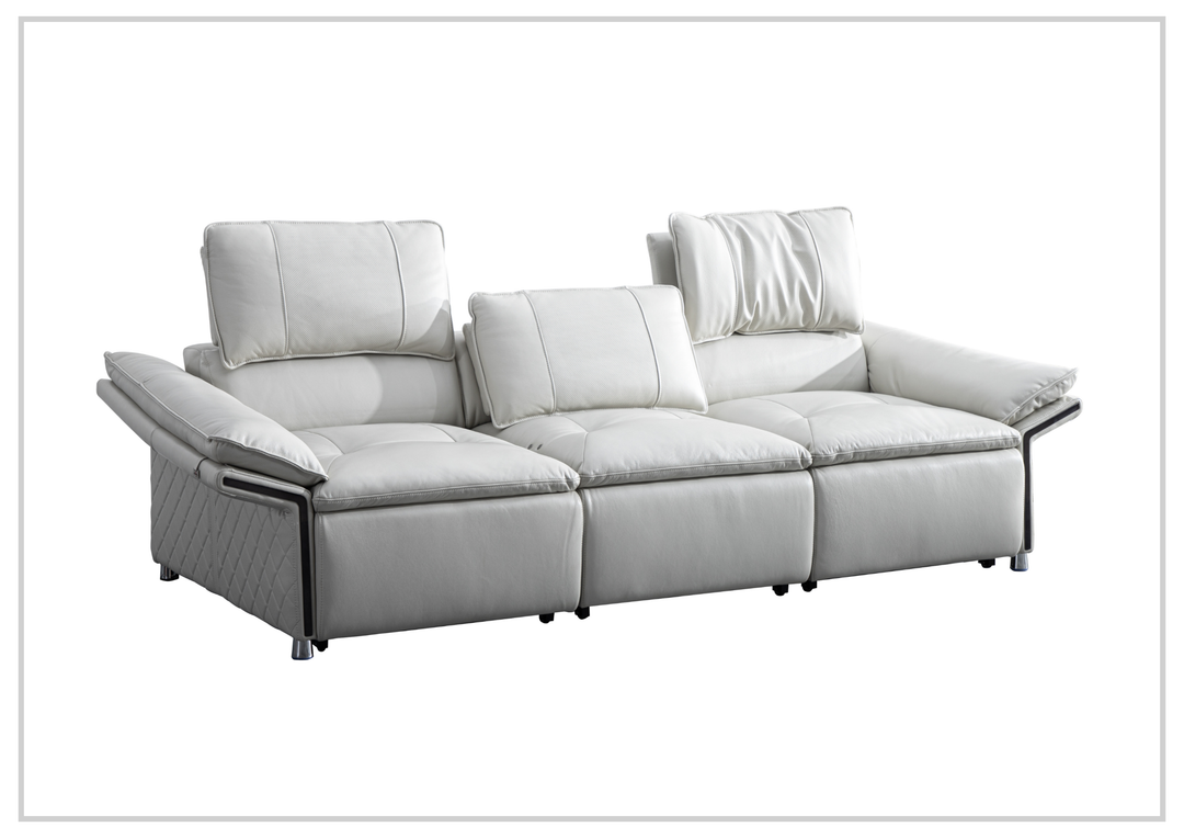 Gio Italia Bugatti Electric Power Lounge Sleeper Sofa With Power Function-Sofabed