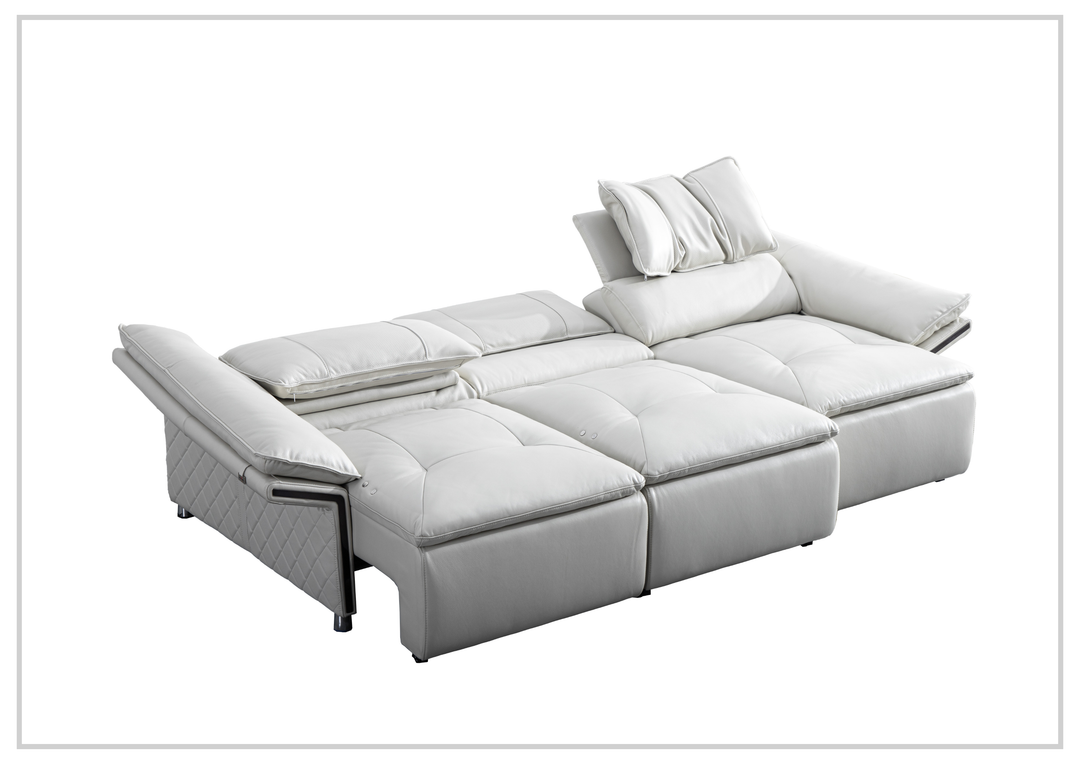 Gio Italia Bugatti Electric Power Lounge Sleeper Sofa With Power Function-Sofabed