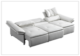 Gio Italia Bugatti Electric Power Lounge Sleeper Sofa With Power Function-Sofabed