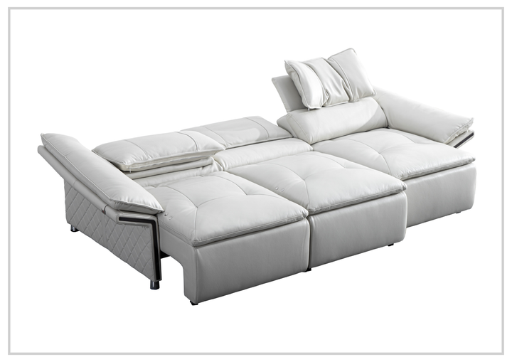 Gio Italia Bugatti Electric Power Lounge Sleeper Sofa With Power Function-Sofabed