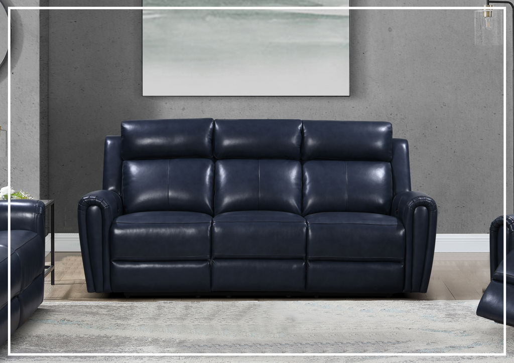 Gio Italia Jaspero Power Leather 3 Seater Sofa