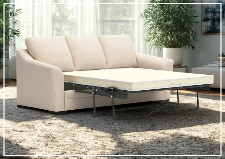 Gio Italia Lorien Queen Fabric Sleeper Sectional With Chaise