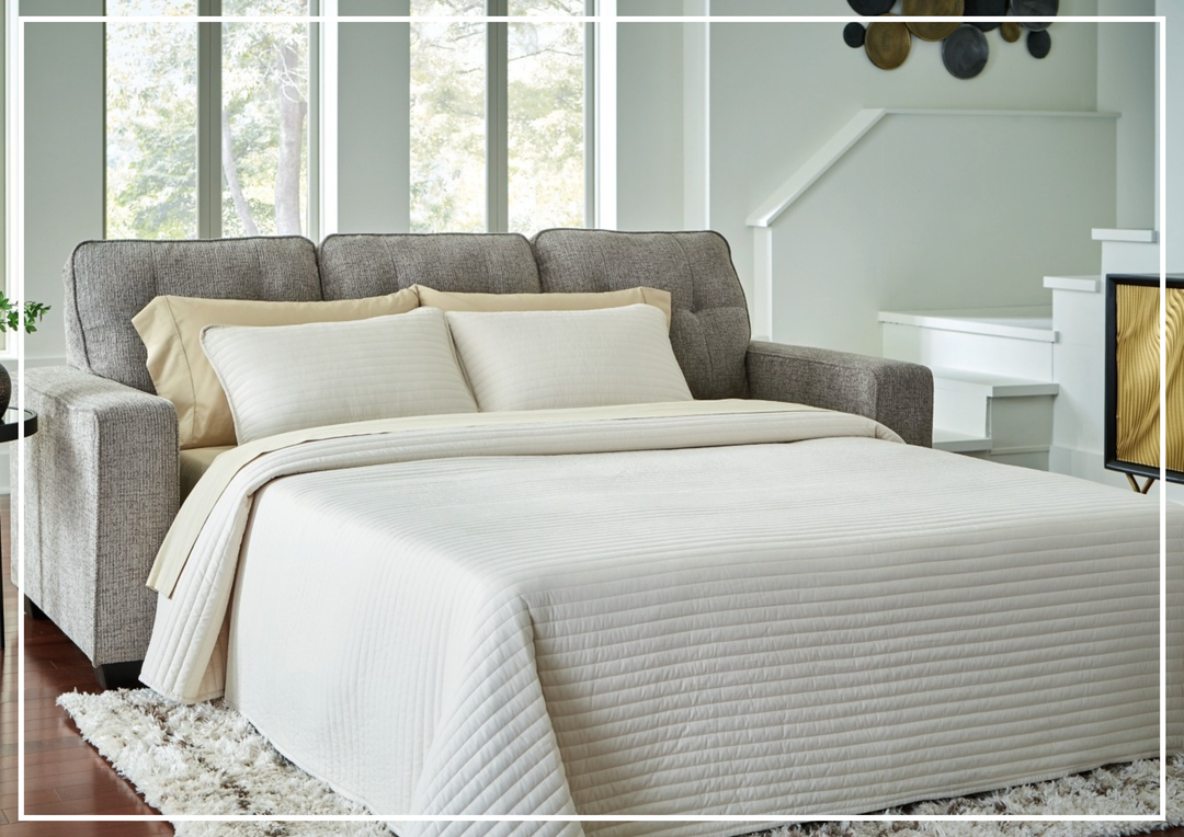 Gio Italia Lorrine 3-Seater Fabric Queen Sofa Sleeper With Two Color Options-Sofabed