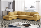 Gio Italia Vierra Premium Leather Corner Sectional-SOFABED