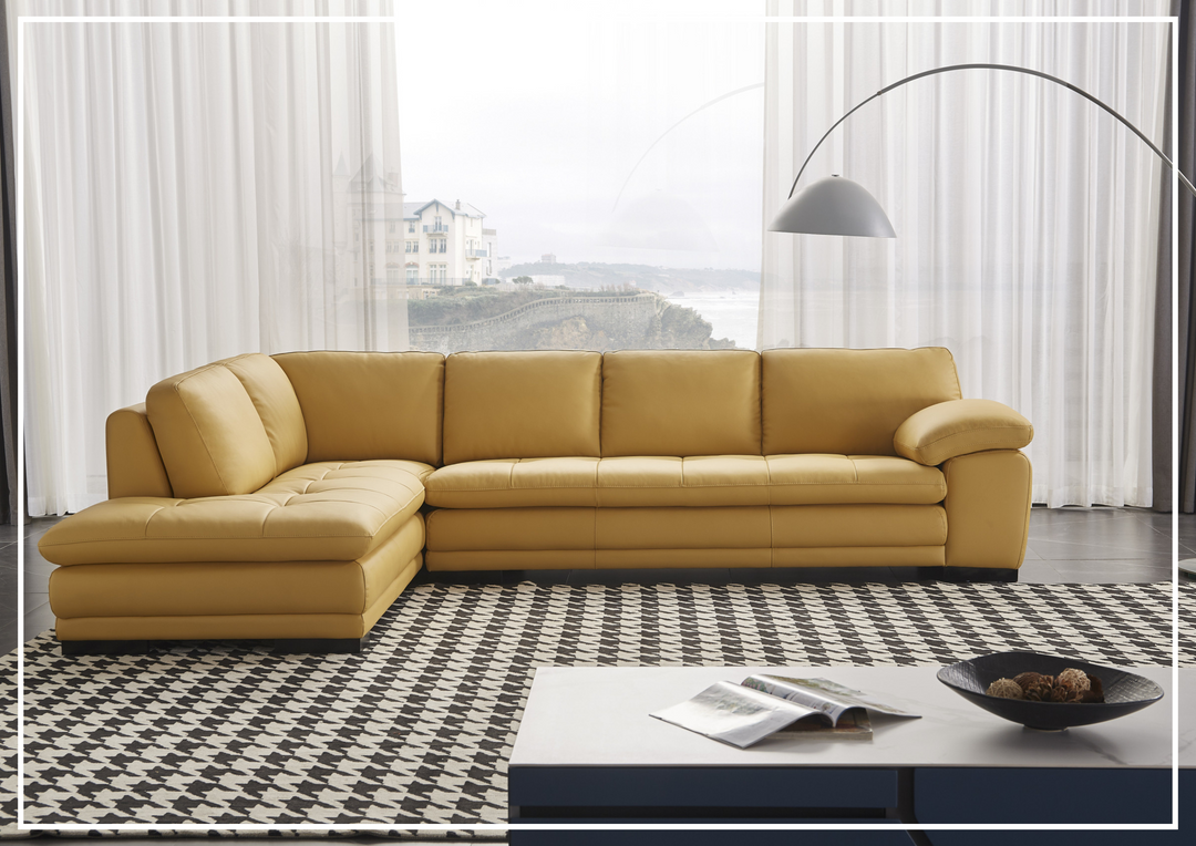 Gio Italia Vierra Premium Leather Corner Sectional-SOFABED