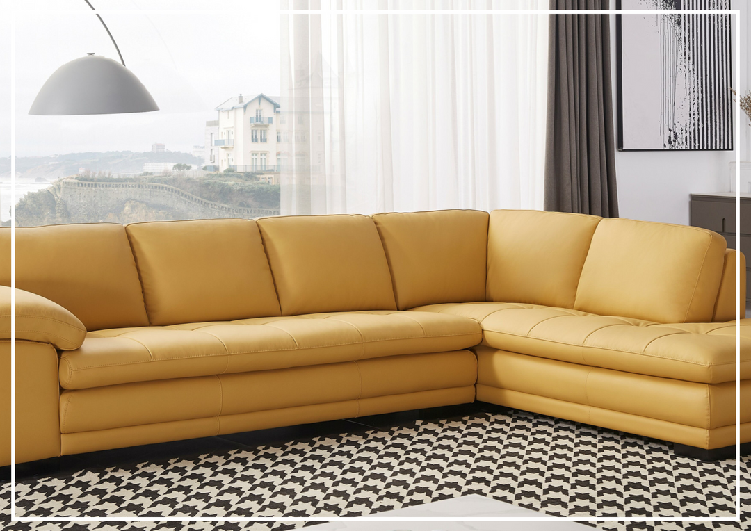 Gio Italia Vierra Premium Leather Corner Sectional-SOFABED