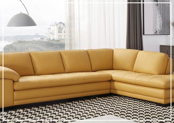 Gio Italia Vierra Premium Leather Corner Sectional-SOFABED