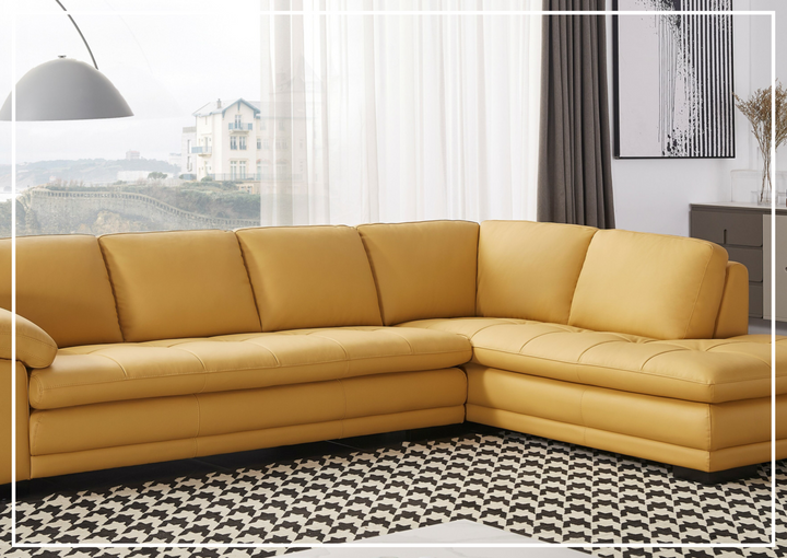 Gio Italia Vierra Premium Leather Corner Sectional-SOFABED