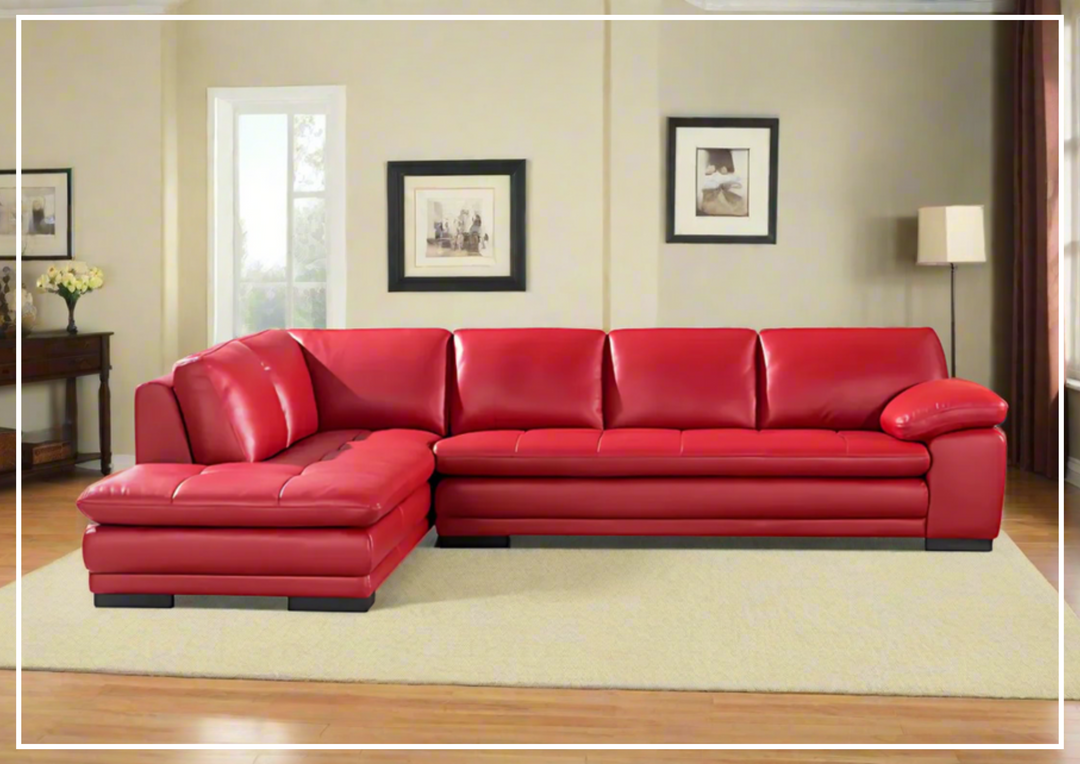 Gio Italia Vierra Premium Leather Corner Sectional-SOFABED