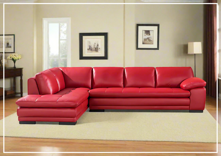 Gio Italia Vierra Premium Leather Corner Sectional-SOFABED