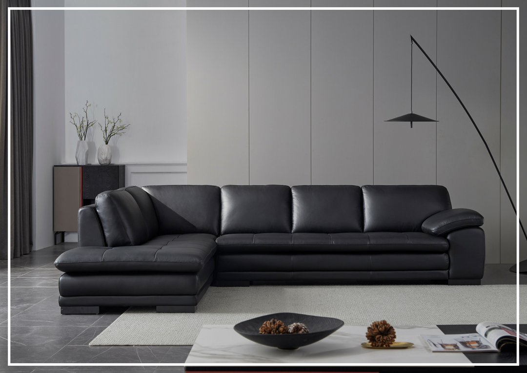 Gio Italia Vierra Premium Leather Corner Sectional-SOFABED