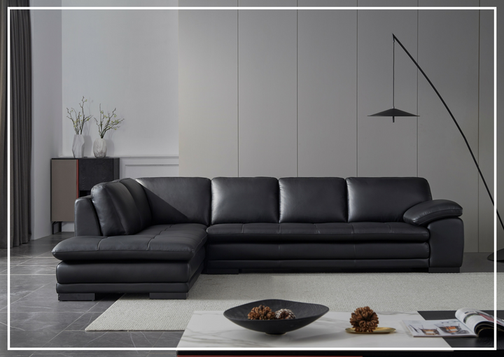 Gio Italia Vierra Premium Leather Corner Sectional-SOFABED
