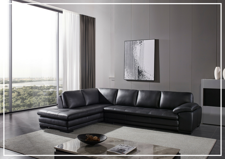 Gio Italia Vierra Premium Leather Corner Sectional-SOFABED