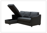 Gio Italia Merax L-Shaped Full XL Sectional Sleeper Sofa w/ Storage Chaise-Sofabed