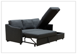 Gio Italia Merax L-Shaped Full XL Sectional Sleeper Sofa w/ Storage Chaise